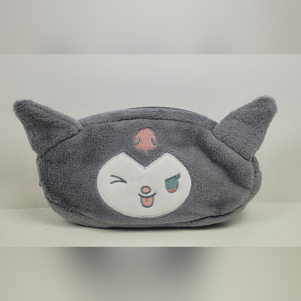 Kuromi Gray Plush Character Pouch